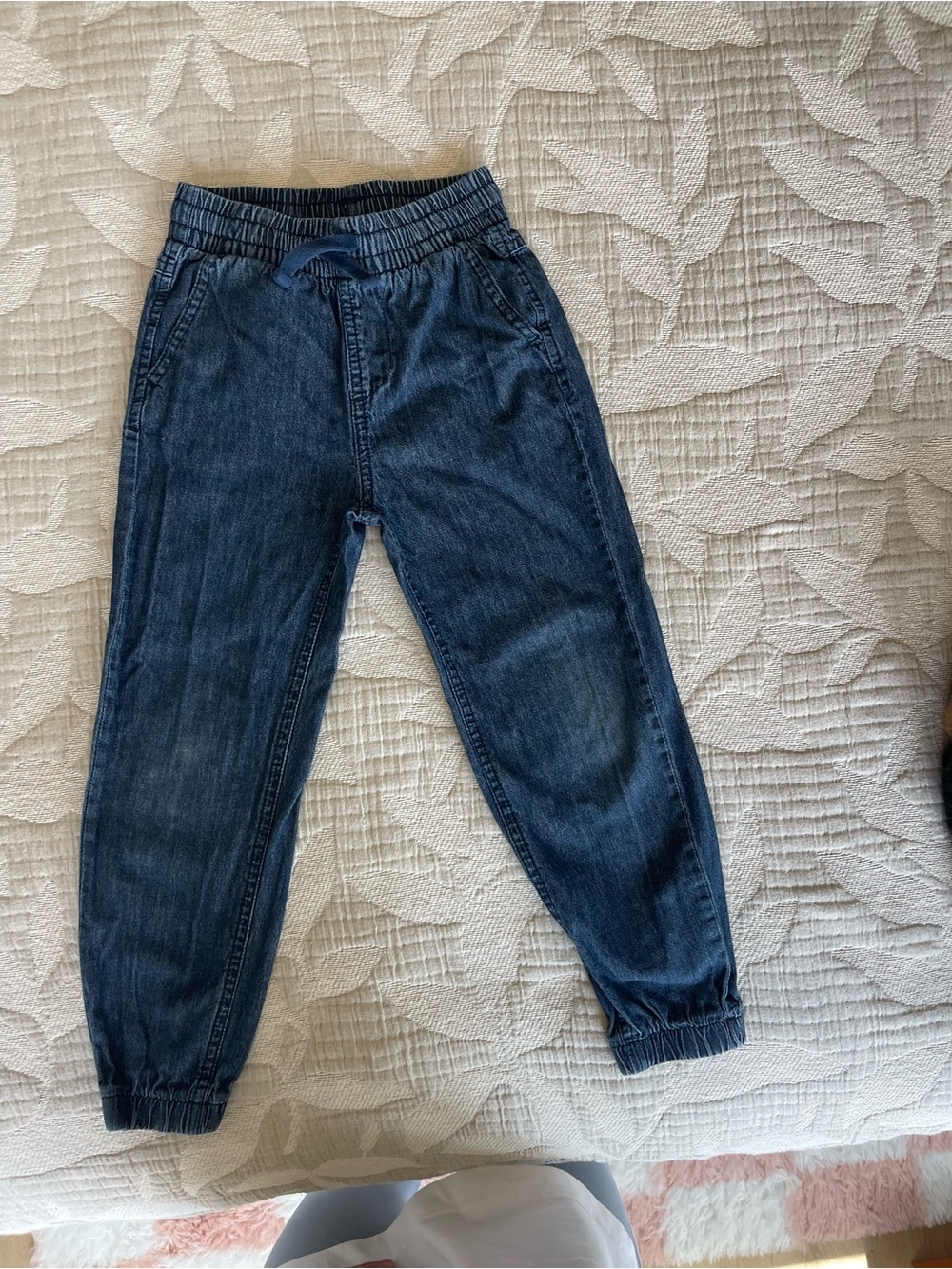 Kids Dark Blue Jogger Jeans